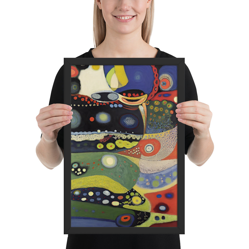 Kandinsky's Church of St-Ursula bai Klint Framed Poster