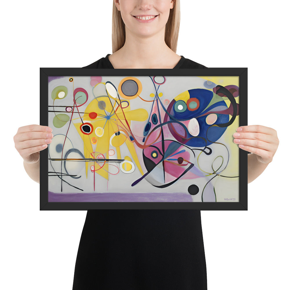 Kandinsky's Jaune_Rouge_Bleu bai Klint Framed Poster