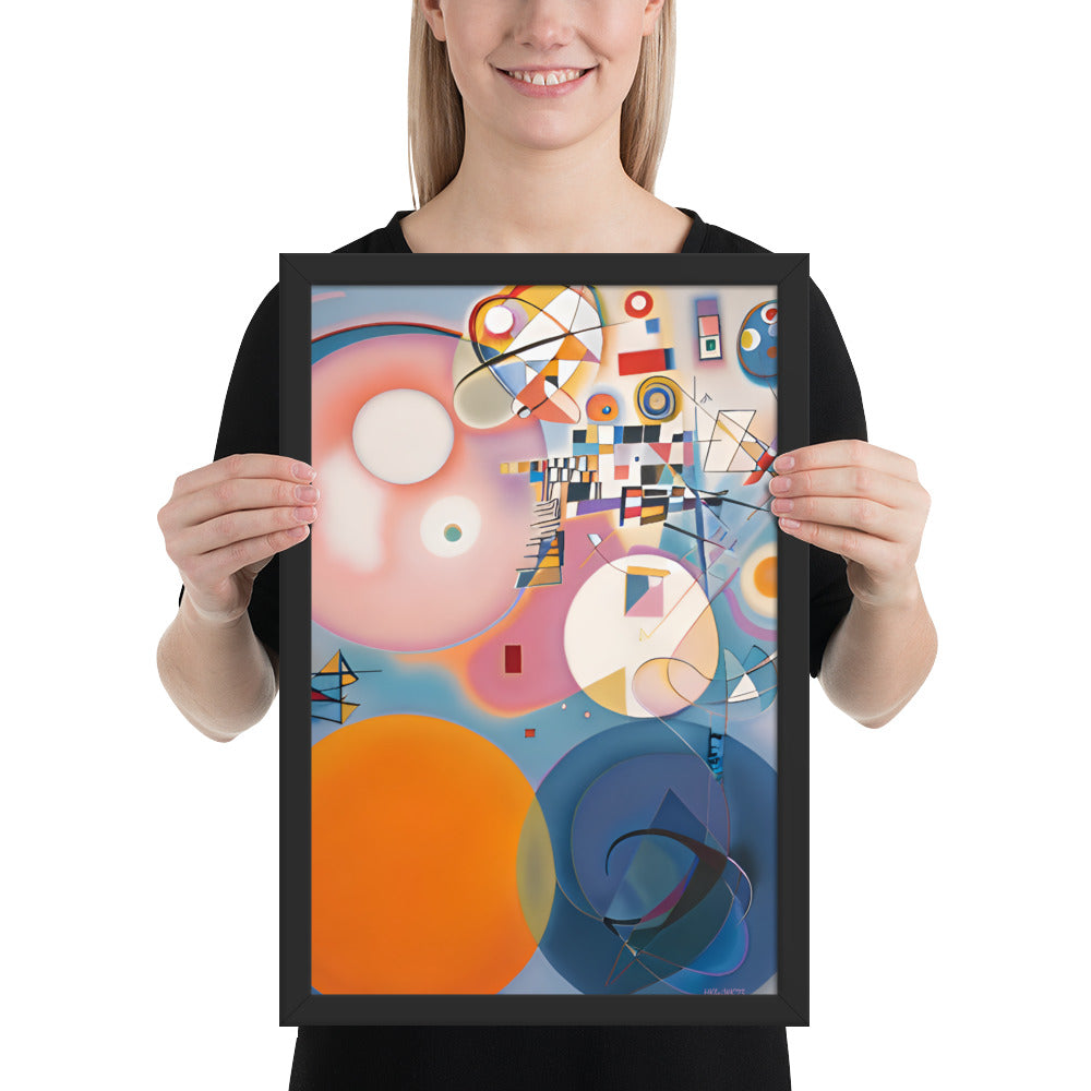 Klint's The Ten Largest No 2 Childhood bai Kandinsky Framed Poster