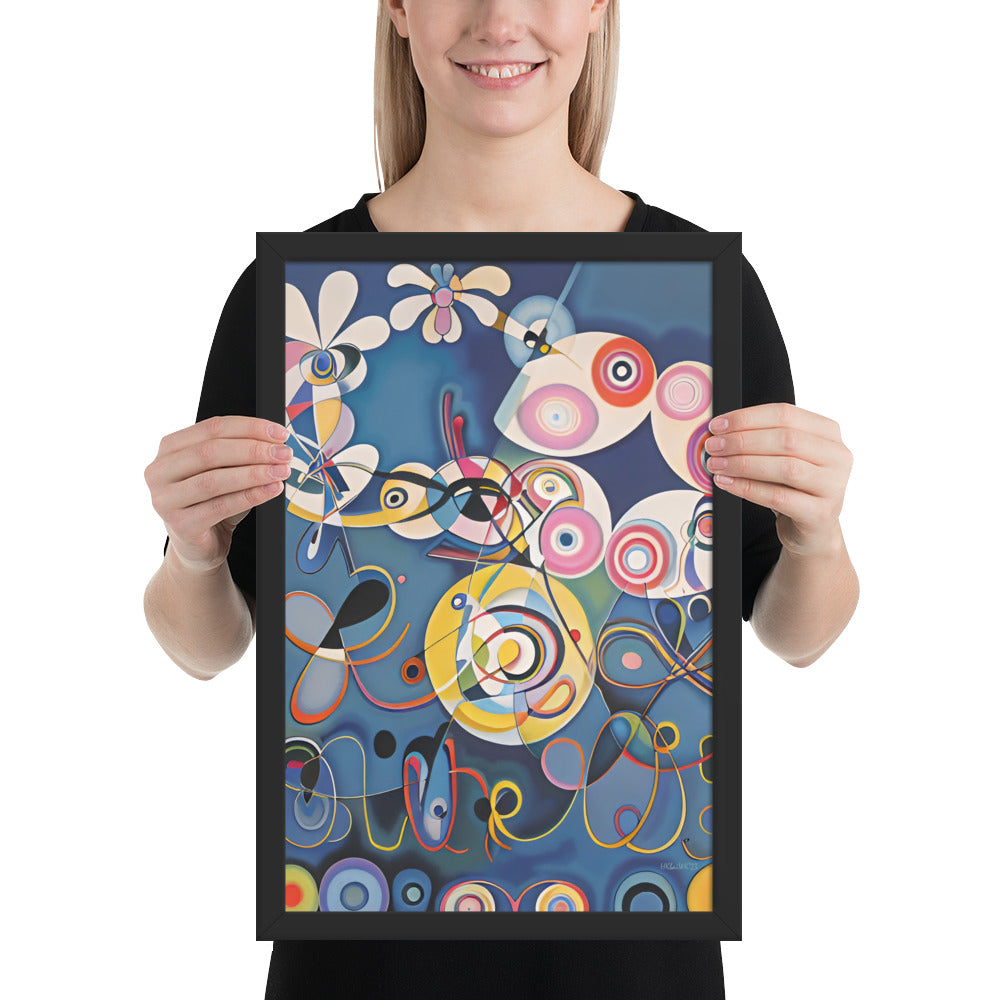 Klint's The Ten Largest No 1 Childhood bai Kandinsky Framed Poster