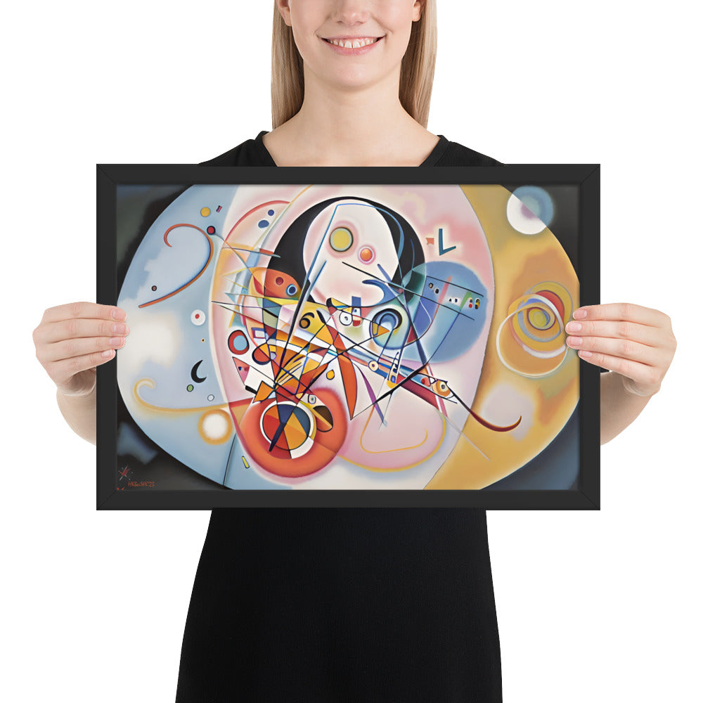 Klint's Evolution No 14 bai Kandinsky Framed Poster