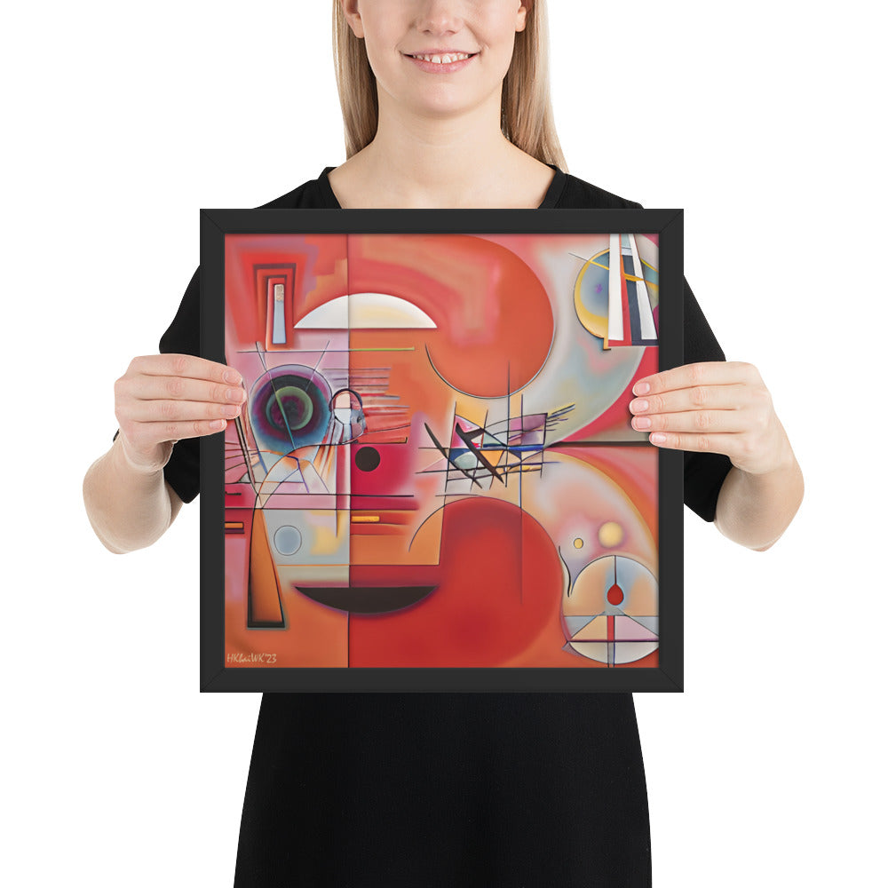 Klint's The Swan No 9 bai Kandinsky Framed Poster