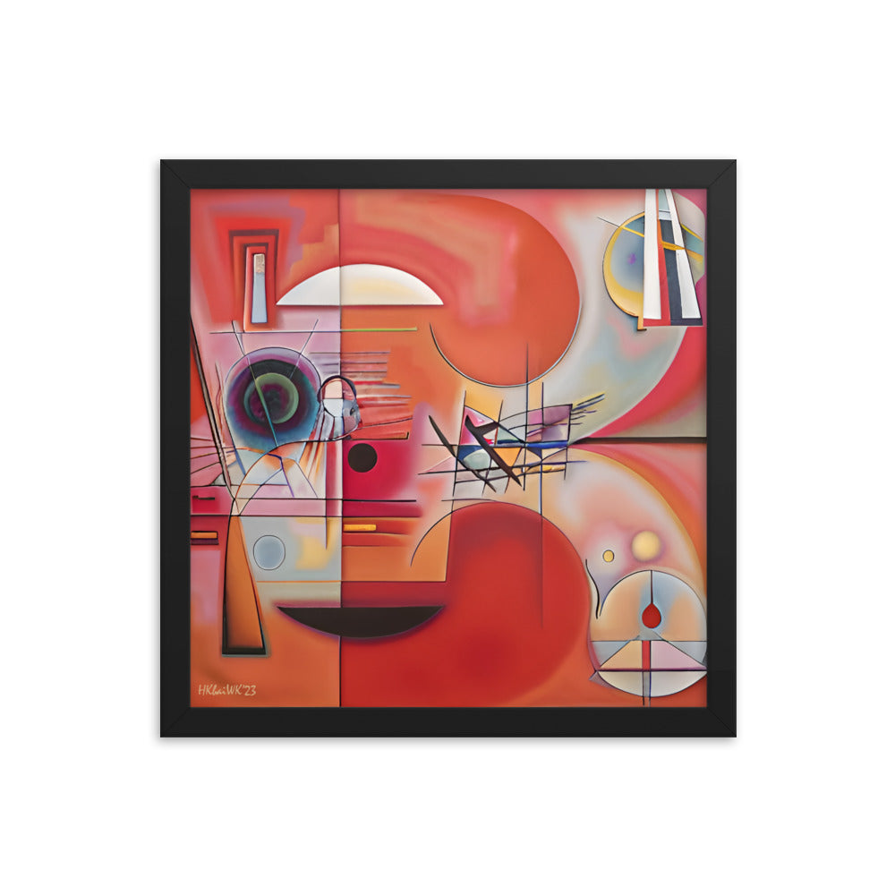 Klint's The Swan No 9 bai Kandinsky Framed Poster