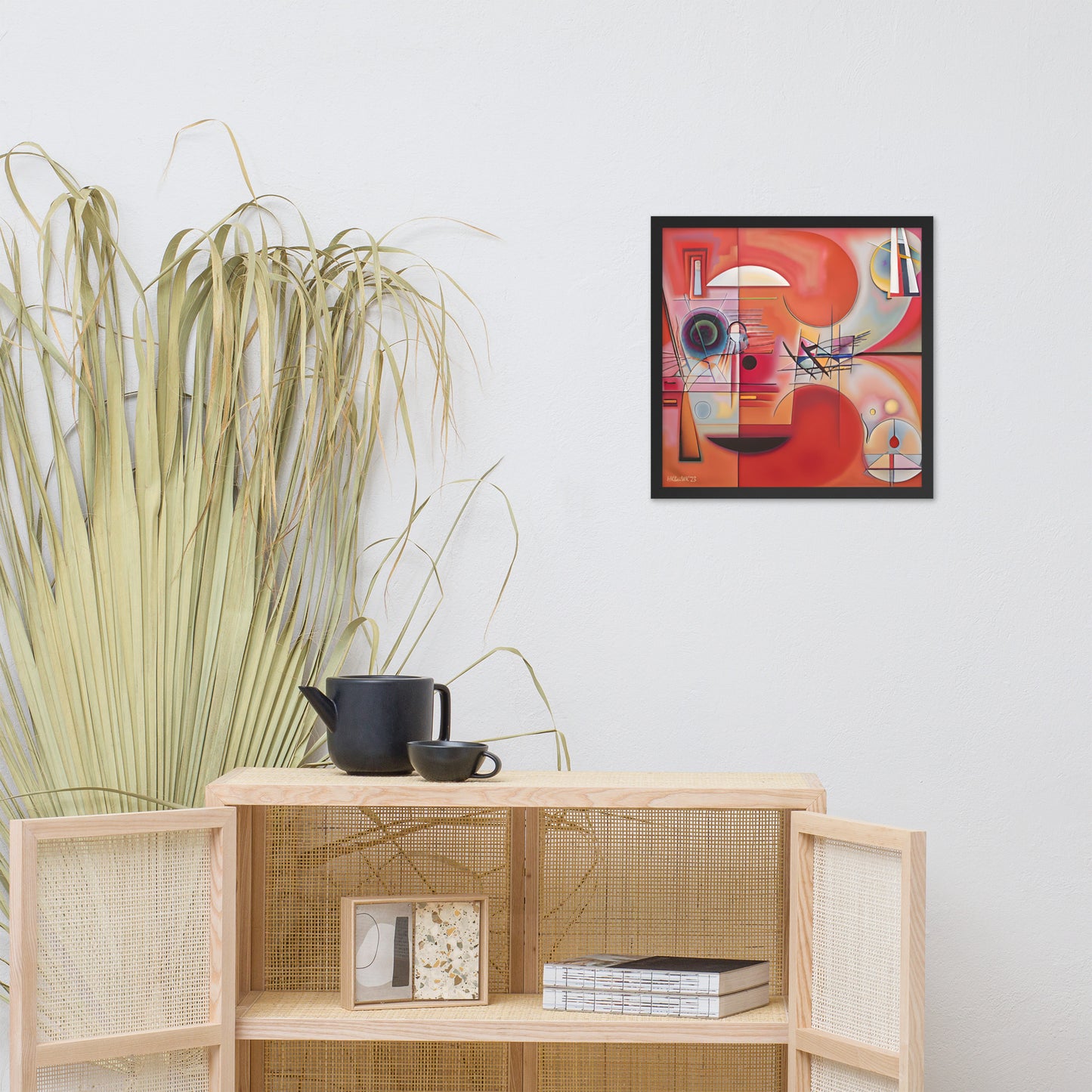 Klint's The Swan No 9 bai Kandinsky Framed Poster