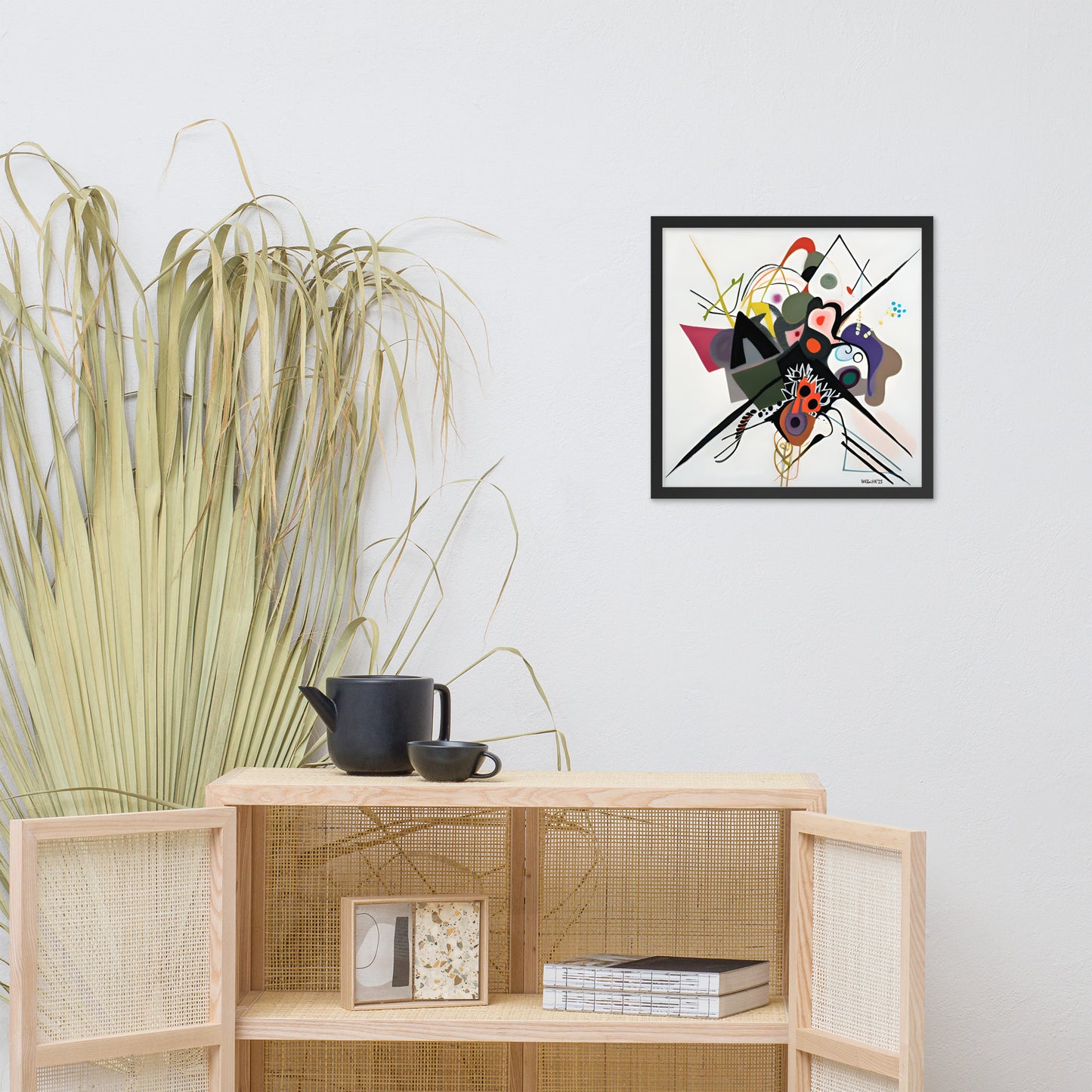 Kandinsky's On White II bai Klint Framed Poster
