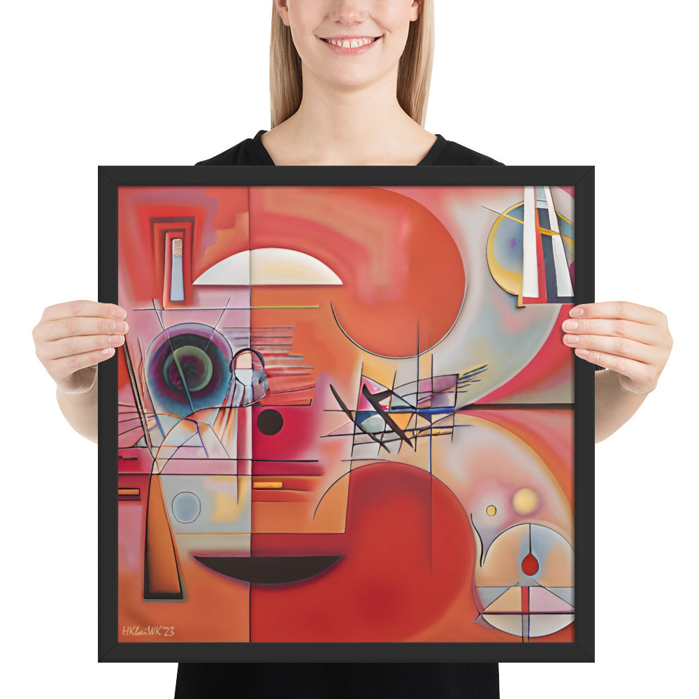 Klint's The Swan No 9 bai Kandinsky Framed Poster