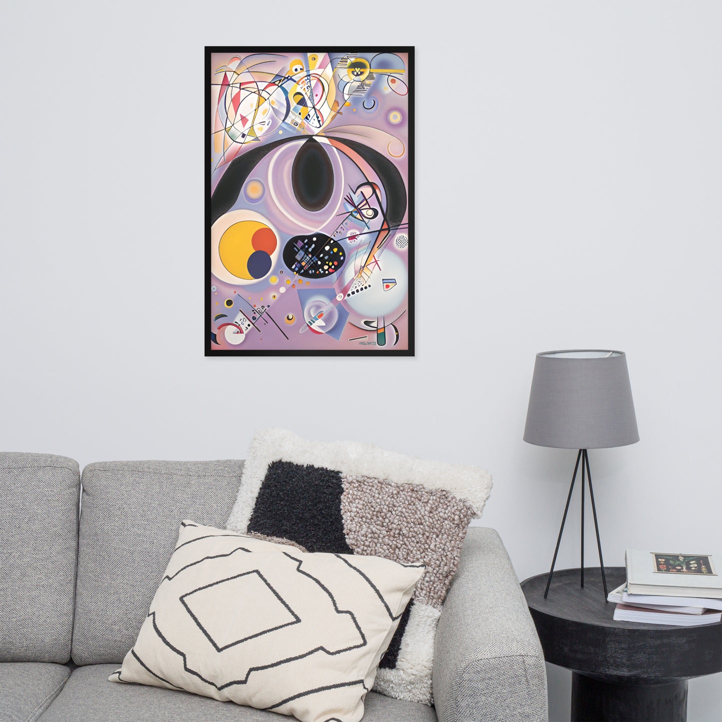 Klint's The Ten Largest No 6 bai Kandinsky Framed Poster