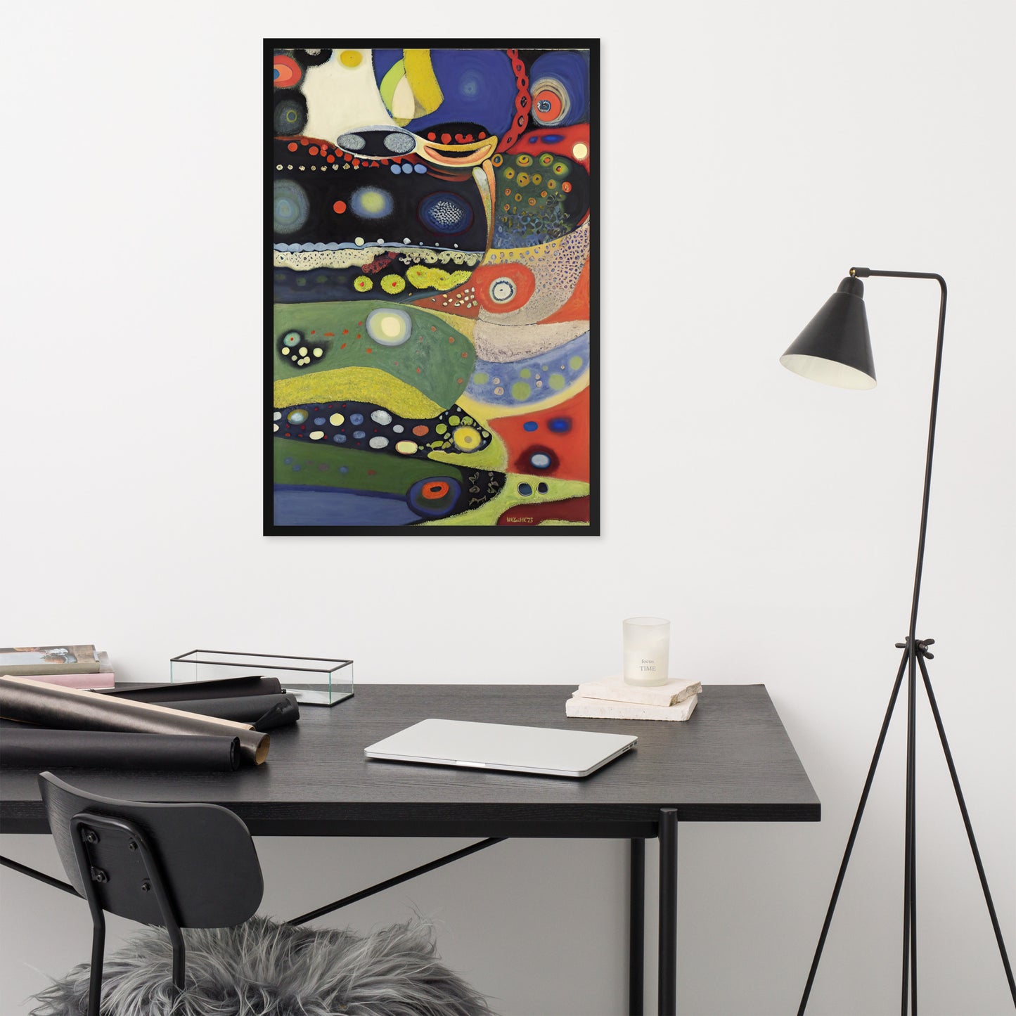 Kandinsky's Church of St-Ursula bai Klint Framed Poster