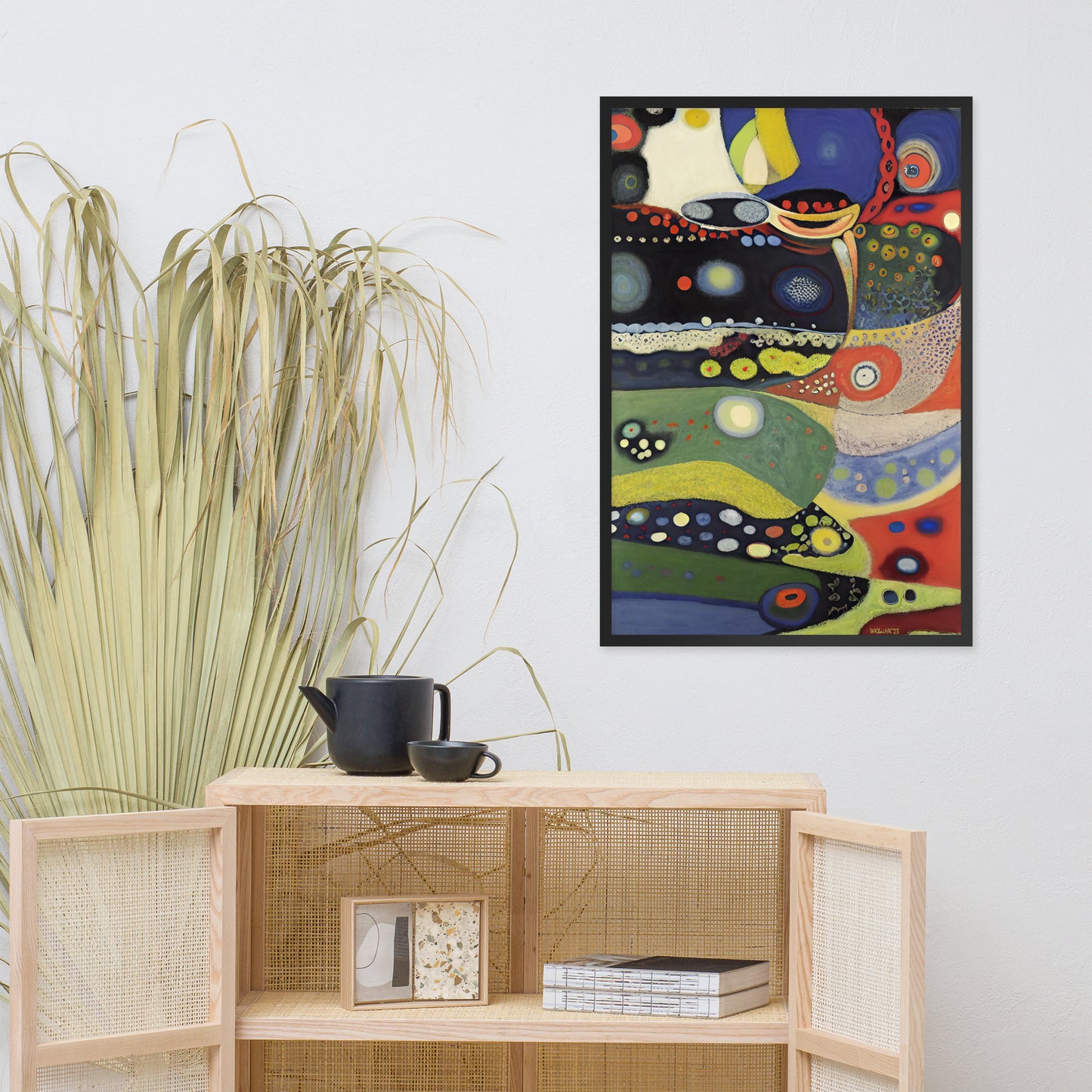 Kandinsky's Church of St-Ursula bai Klint Framed Poster