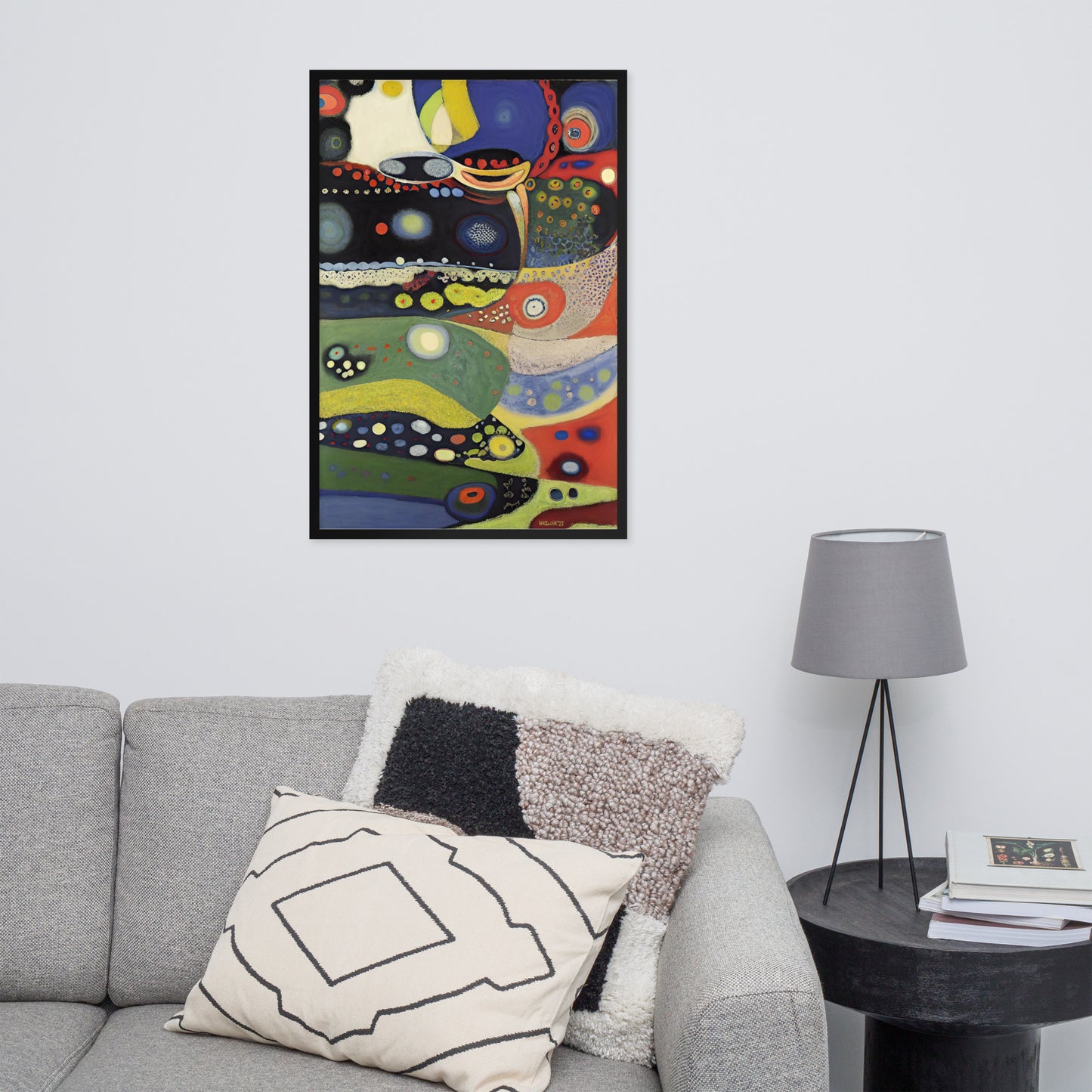 Kandinsky's Church of St-Ursula bai Klint Framed Poster
