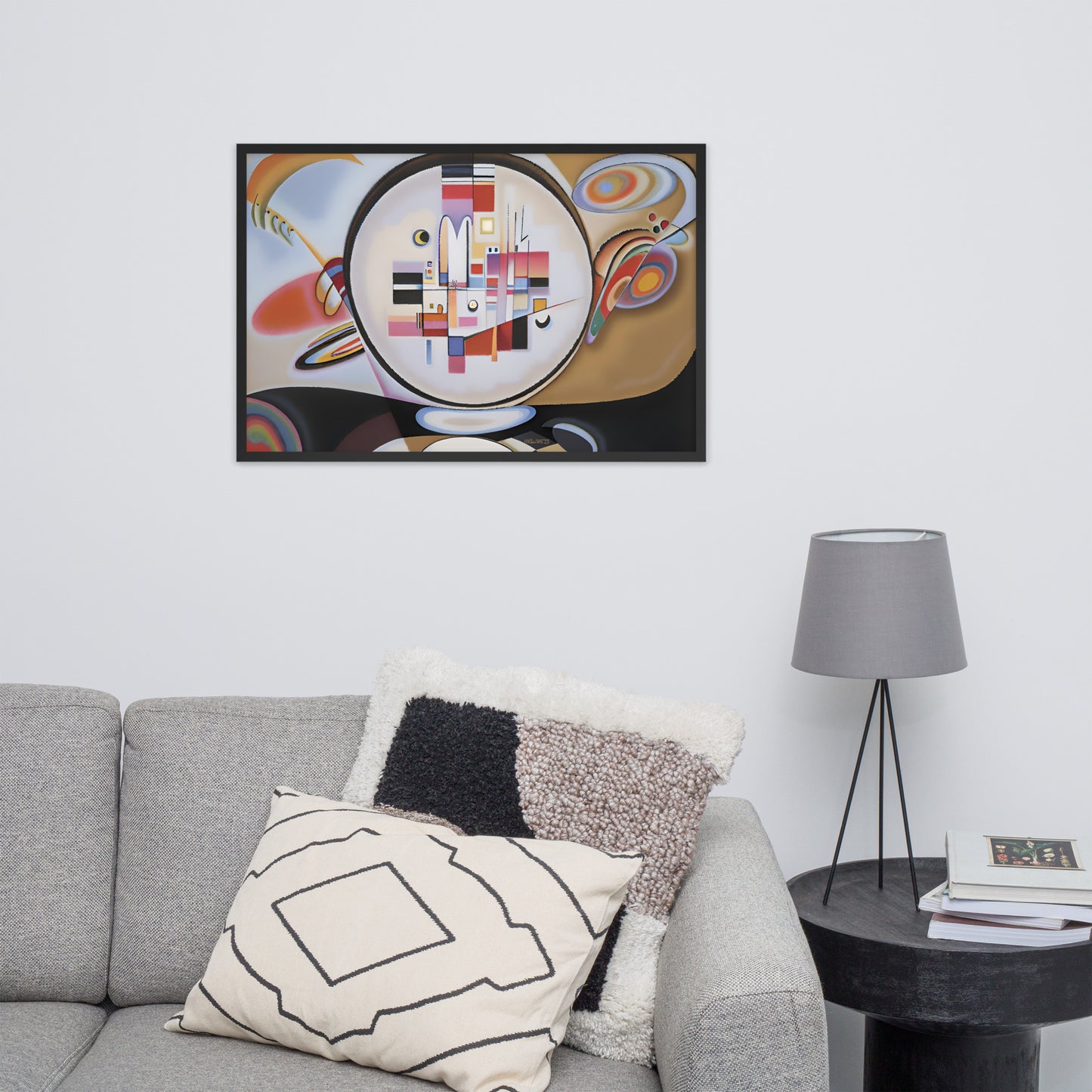 Klint's Evolution No 13 bai Kandinsky Framed Poster