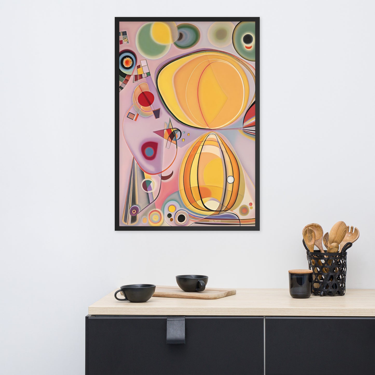 Klint's Adulthood No 7 bai Kandinsky Framed Poster