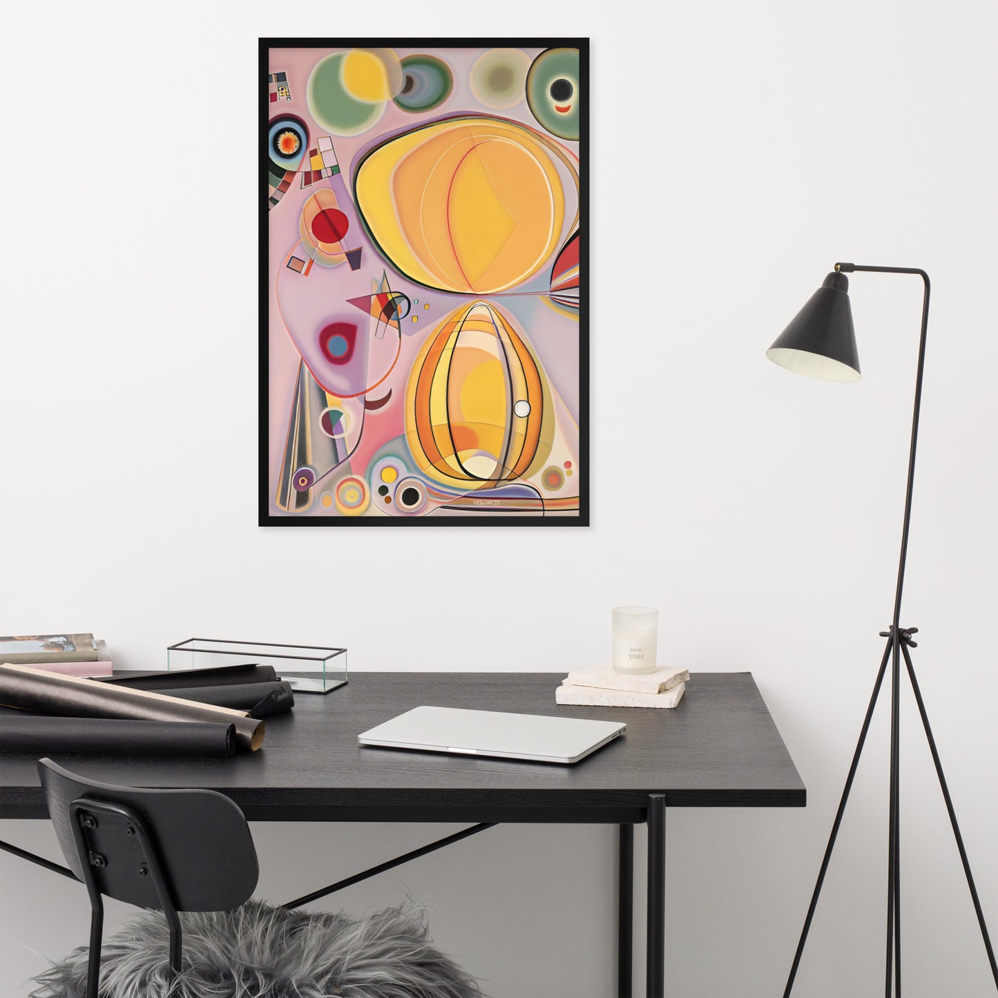 Klint's Adulthood No 7 bai Kandinsky Framed Poster