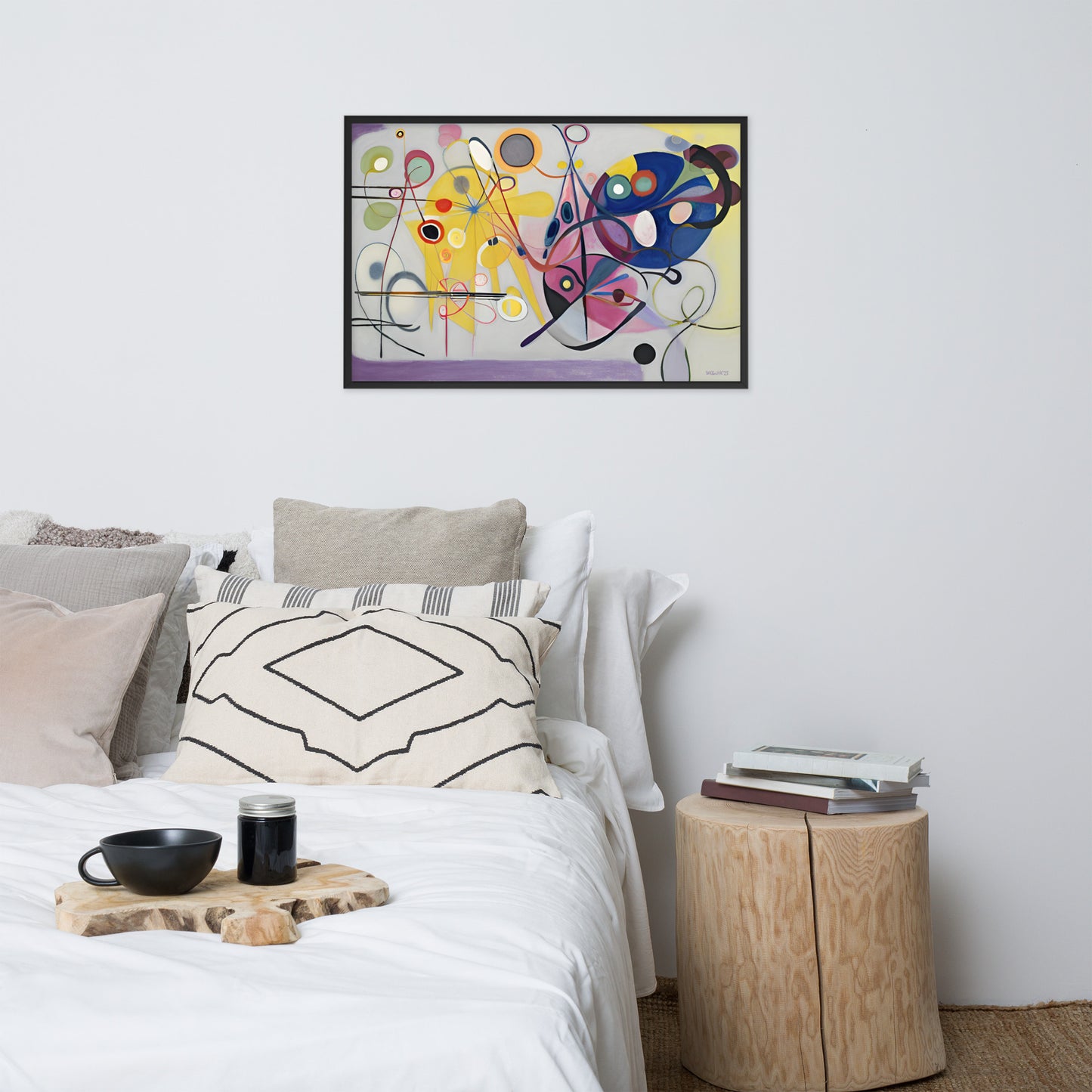 Kandinsky's Jaune_Rouge_Bleu bai Klint Framed Poster