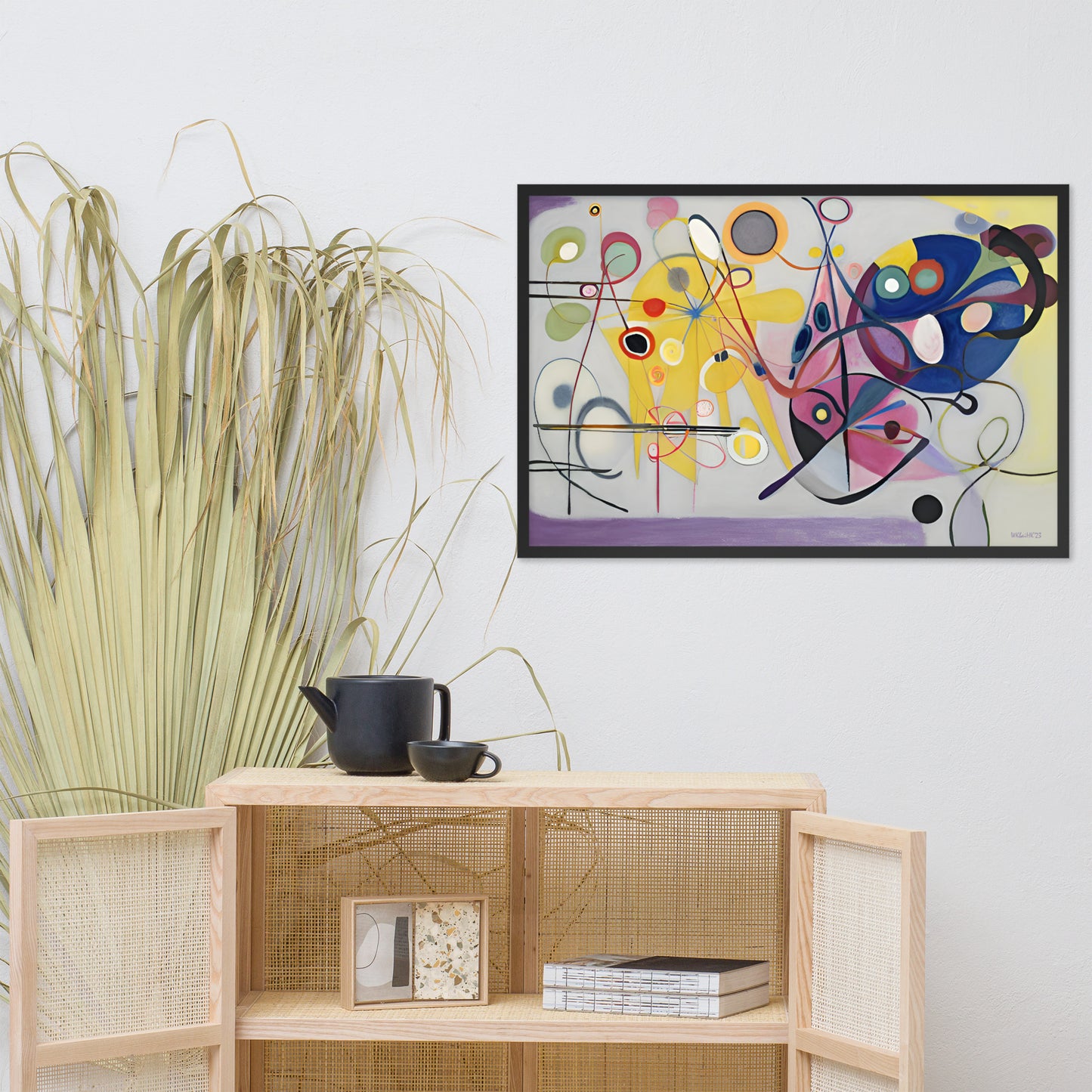 Kandinsky's Jaune_Rouge_Bleu bai Klint Framed Poster