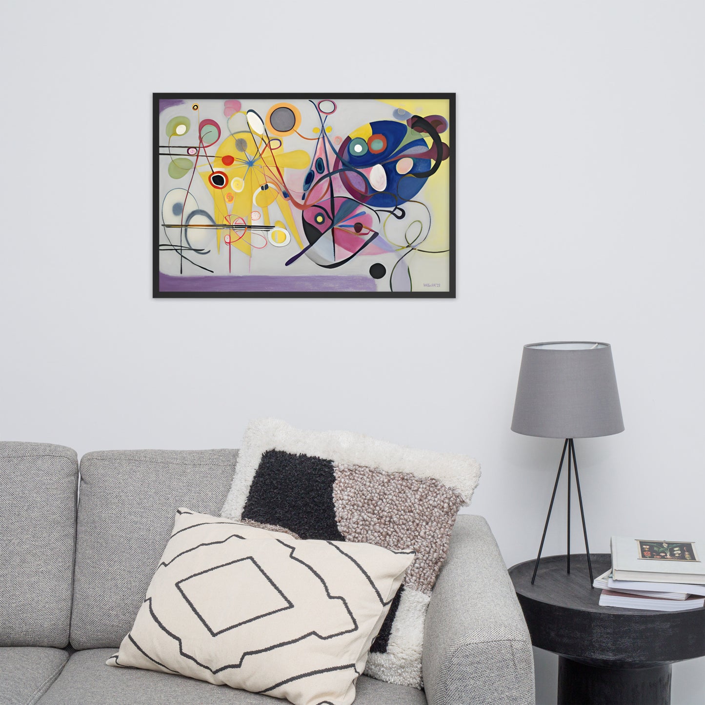 Kandinsky's Jaune_Rouge_Bleu bai Klint Framed Poster