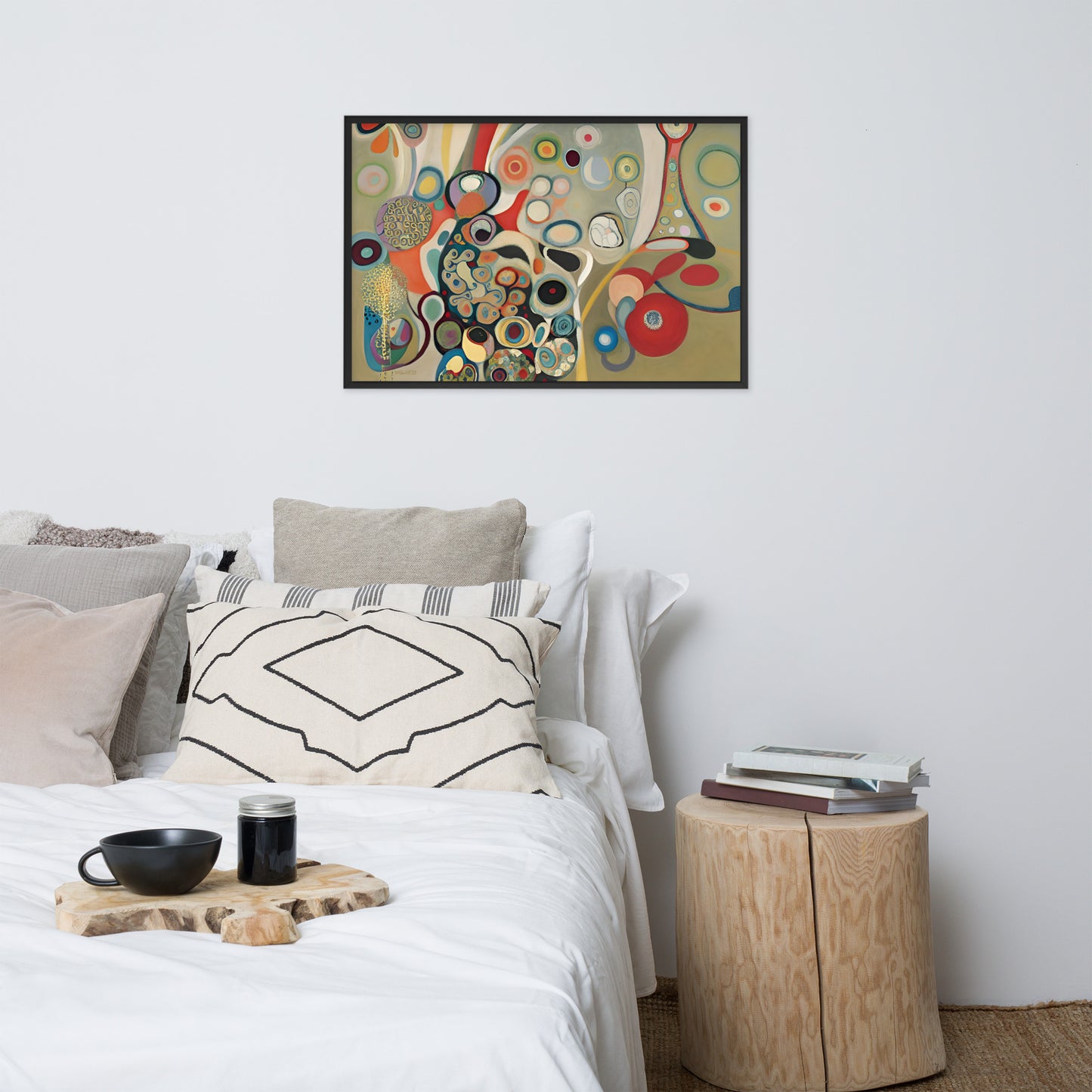 Kandinsky's In Grey bai Klint Framed Poster