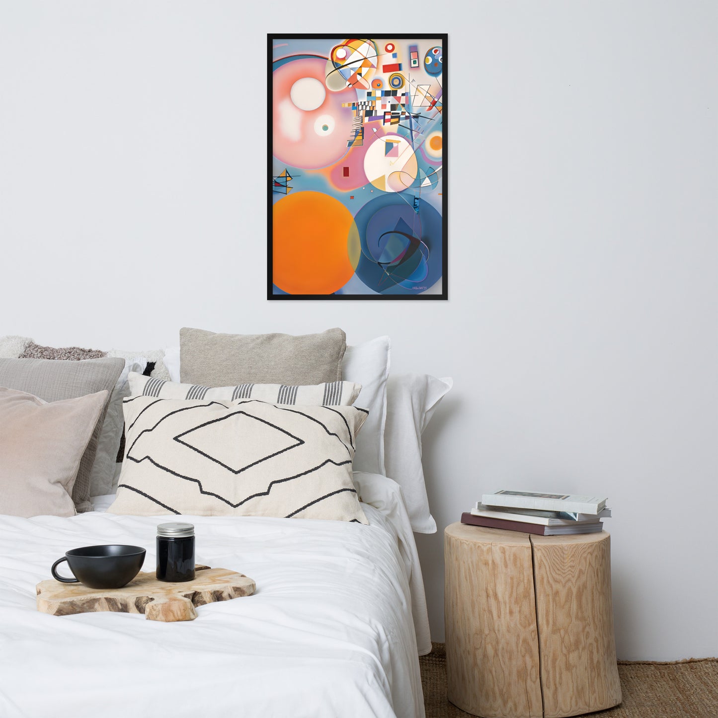 Klint's The Ten Largest No 2 Childhood bai Kandinsky Framed Poster