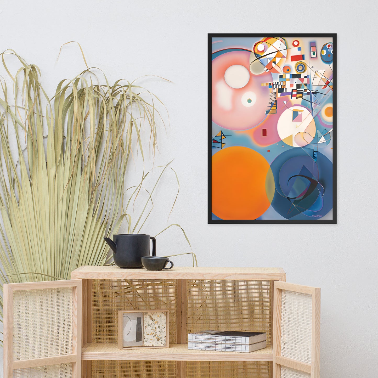 Klint's The Ten Largest No 2 Childhood bai Kandinsky Framed Poster