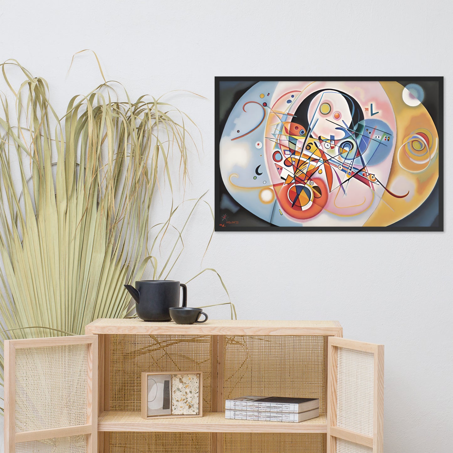 Klint's Evolution No 14 bai Kandinsky Framed Poster