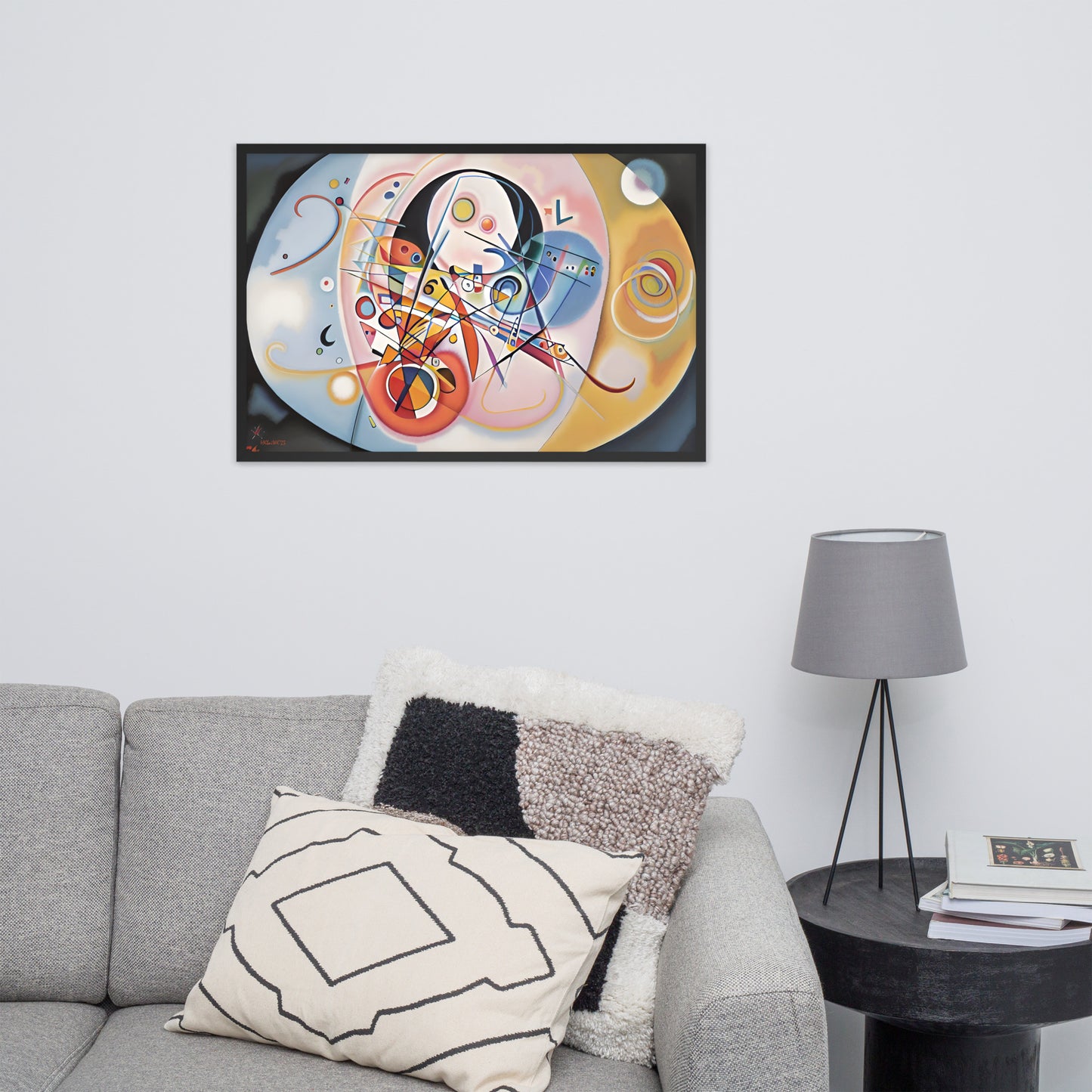 Klint's Evolution No 14 bai Kandinsky Framed Poster