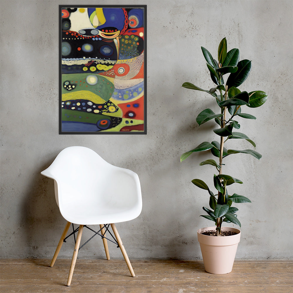 Kandinsky's Church of St-Ursula bai Klint Framed Poster