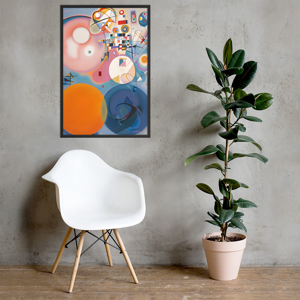 Klint's The Ten Largest No 2 Childhood bai Kandinsky Framed Poster