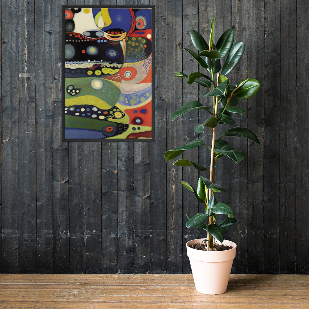 Kandinsky's Church of St-Ursula bai Klint Framed Poster