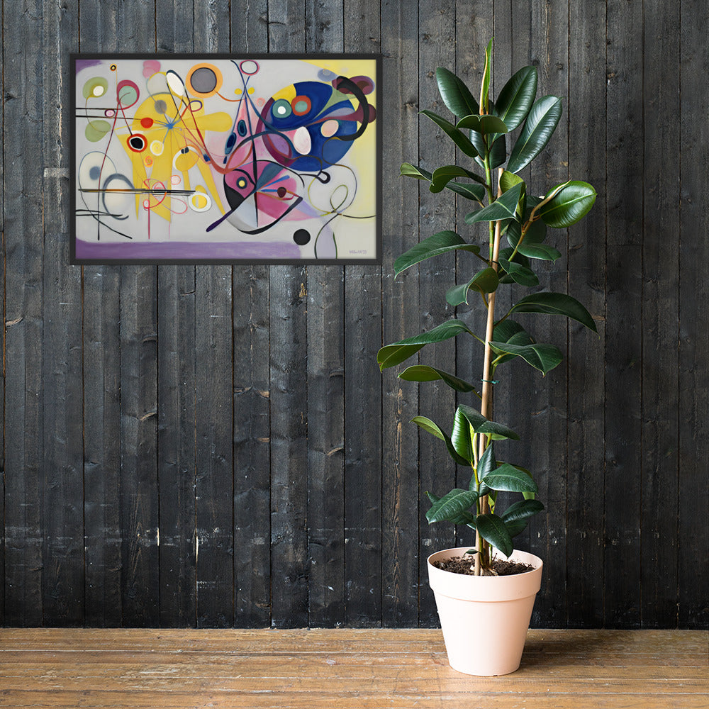 Kandinsky's Jaune_Rouge_Bleu bai Klint Framed Poster