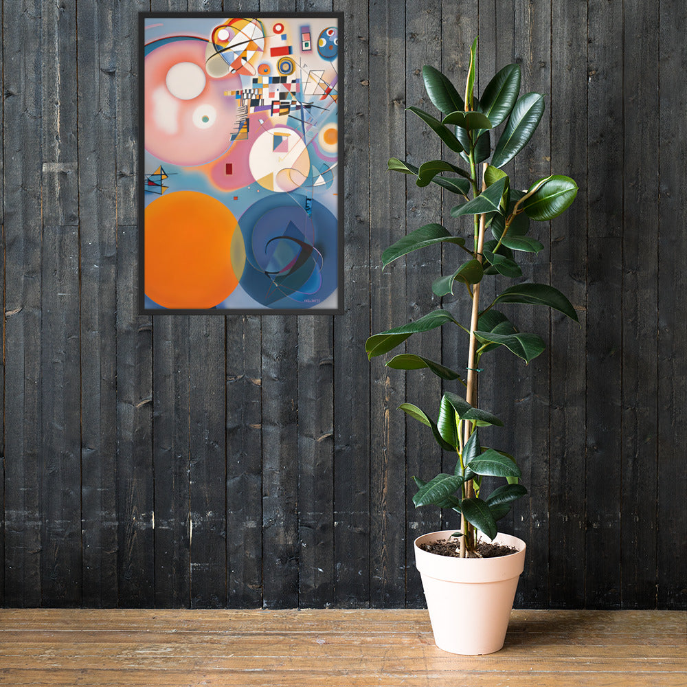 Klint's The Ten Largest No 2 Childhood bai Kandinsky Framed Poster