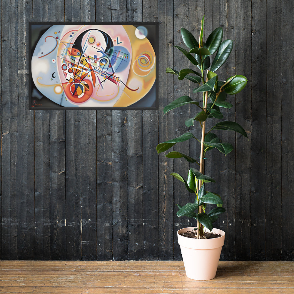 Klint's Evolution No 14 bai Kandinsky Framed Poster