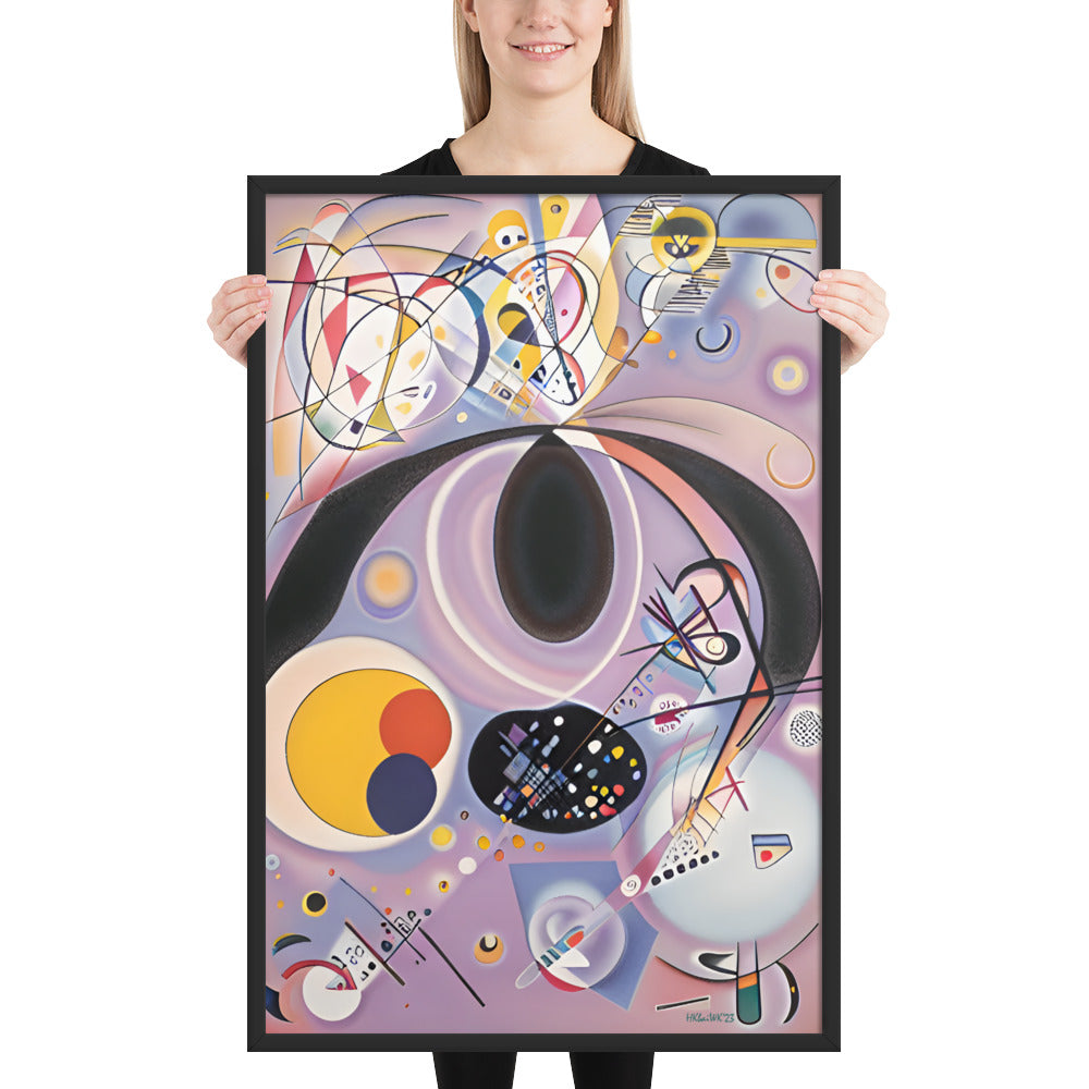 Klint's The Ten Largest No 6 bai Kandinsky Framed Poster