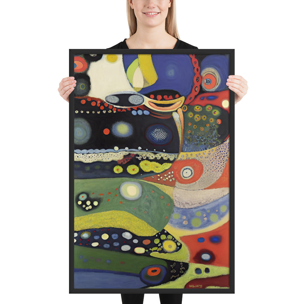 Kandinsky's Church of St-Ursula bai Klint Framed Poster
