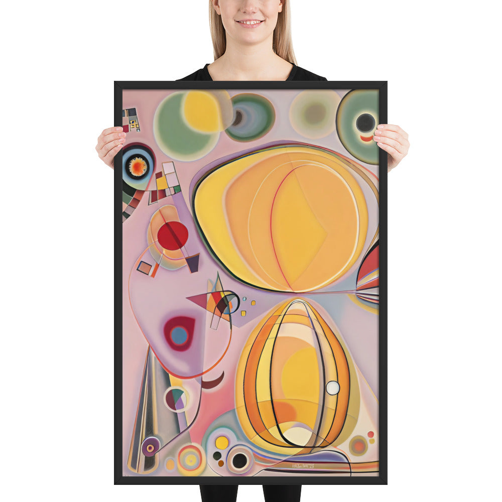 Klint's Adulthood No 7 bai Kandinsky Framed Poster