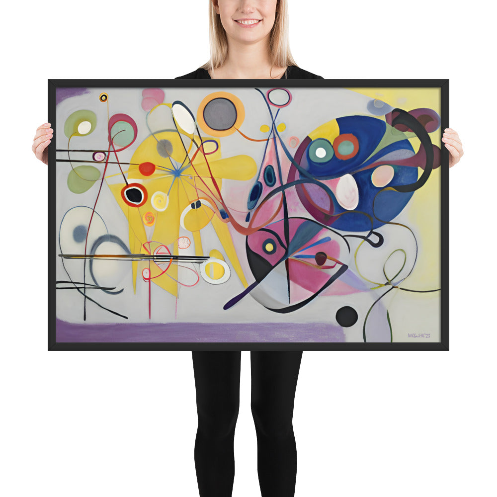 Kandinsky's Jaune_Rouge_Bleu bai Klint Framed Poster