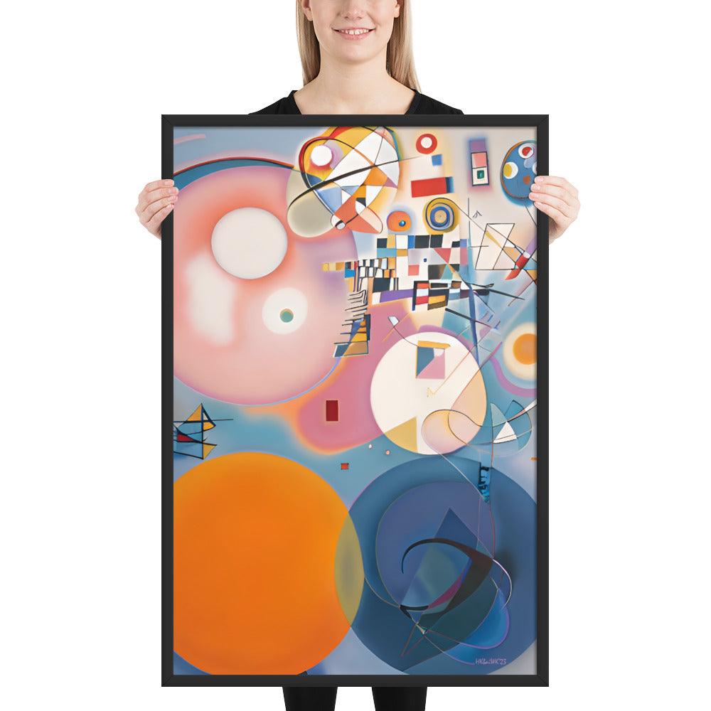 Klint's The Ten Largest No 2 Childhood bai Kandinsky Framed Poster