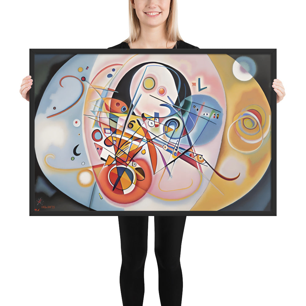 Klint's Evolution No 14 bai Kandinsky Framed Poster