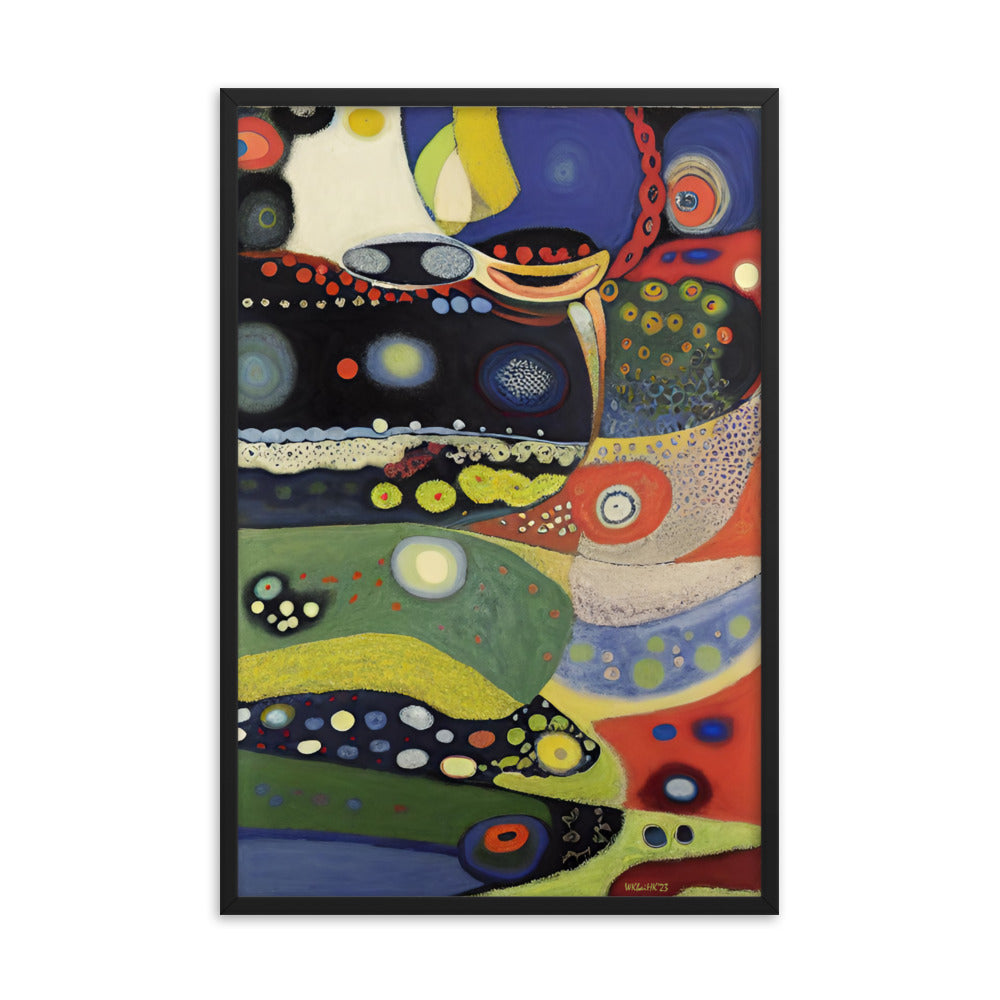 Kandinsky's Church of St-Ursula bai Klint Framed Poster