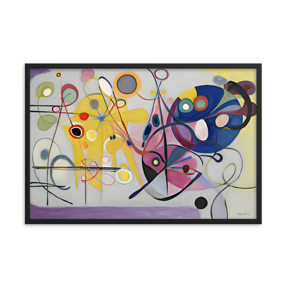 Kandinsky's Jaune_Rouge_Bleu bai Klint Framed Poster