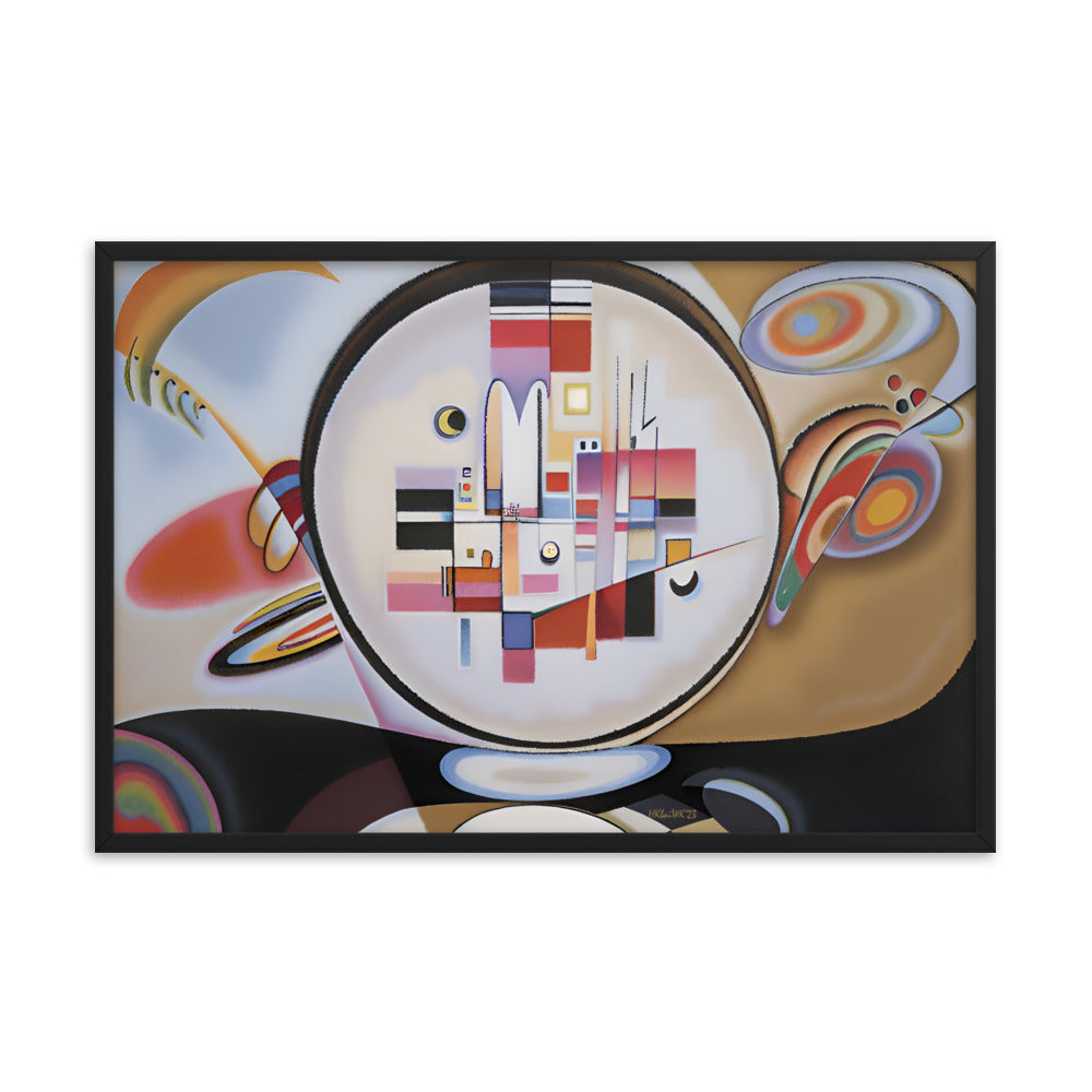 Klint's Evolution No 13 bai Kandinsky Framed Poster