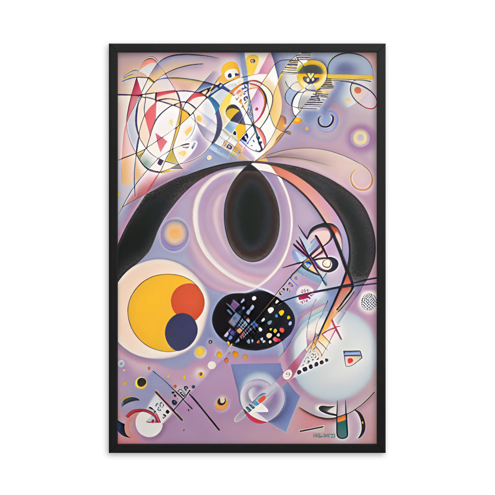 Klint's The Ten Largest No 6 bai Kandinsky Framed Poster