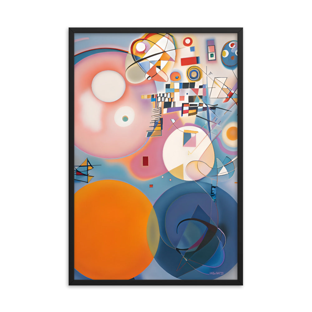 Klint's The Ten Largest No 2 Childhood bai Kandinsky Framed Poster