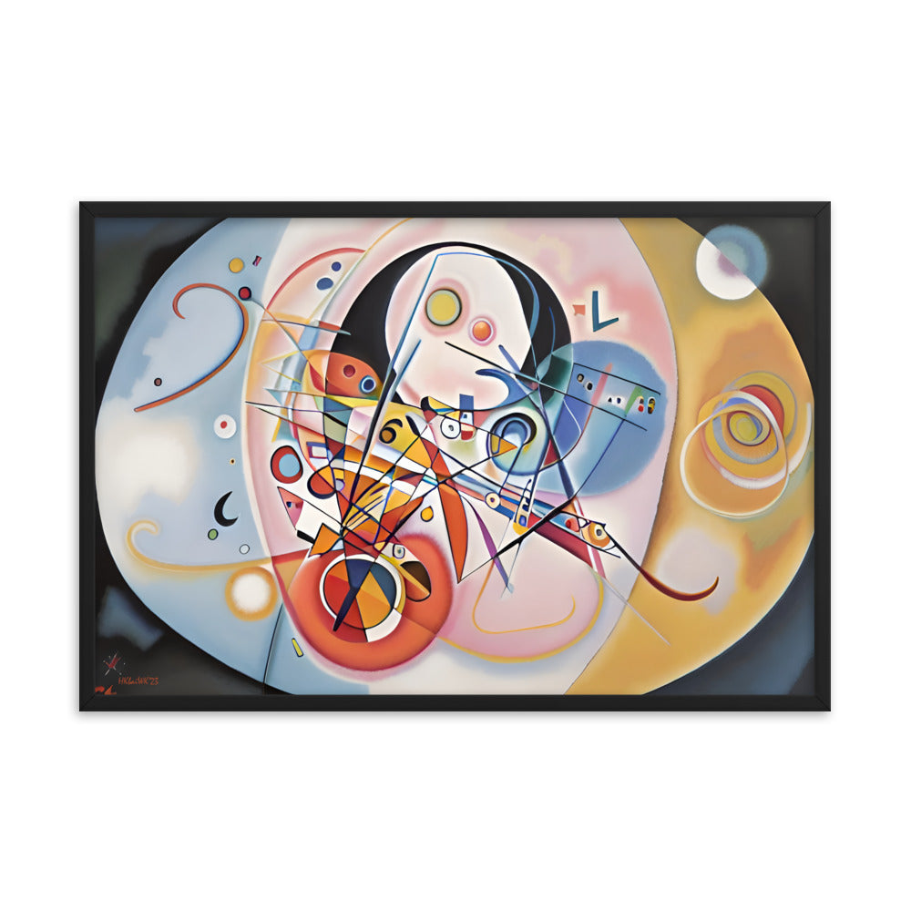 Klint's Evolution No 14 bai Kandinsky Framed Poster