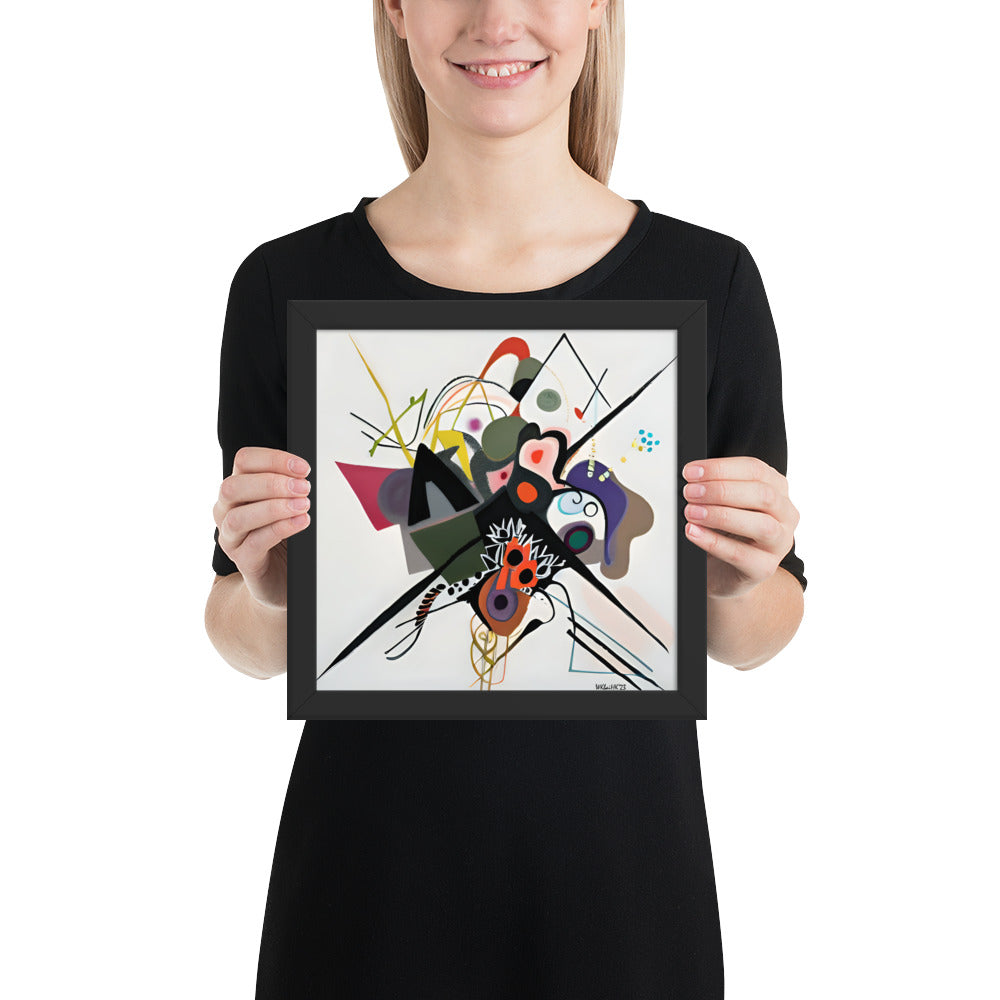 Kandinsky's On White II bai Klint Framed Poster