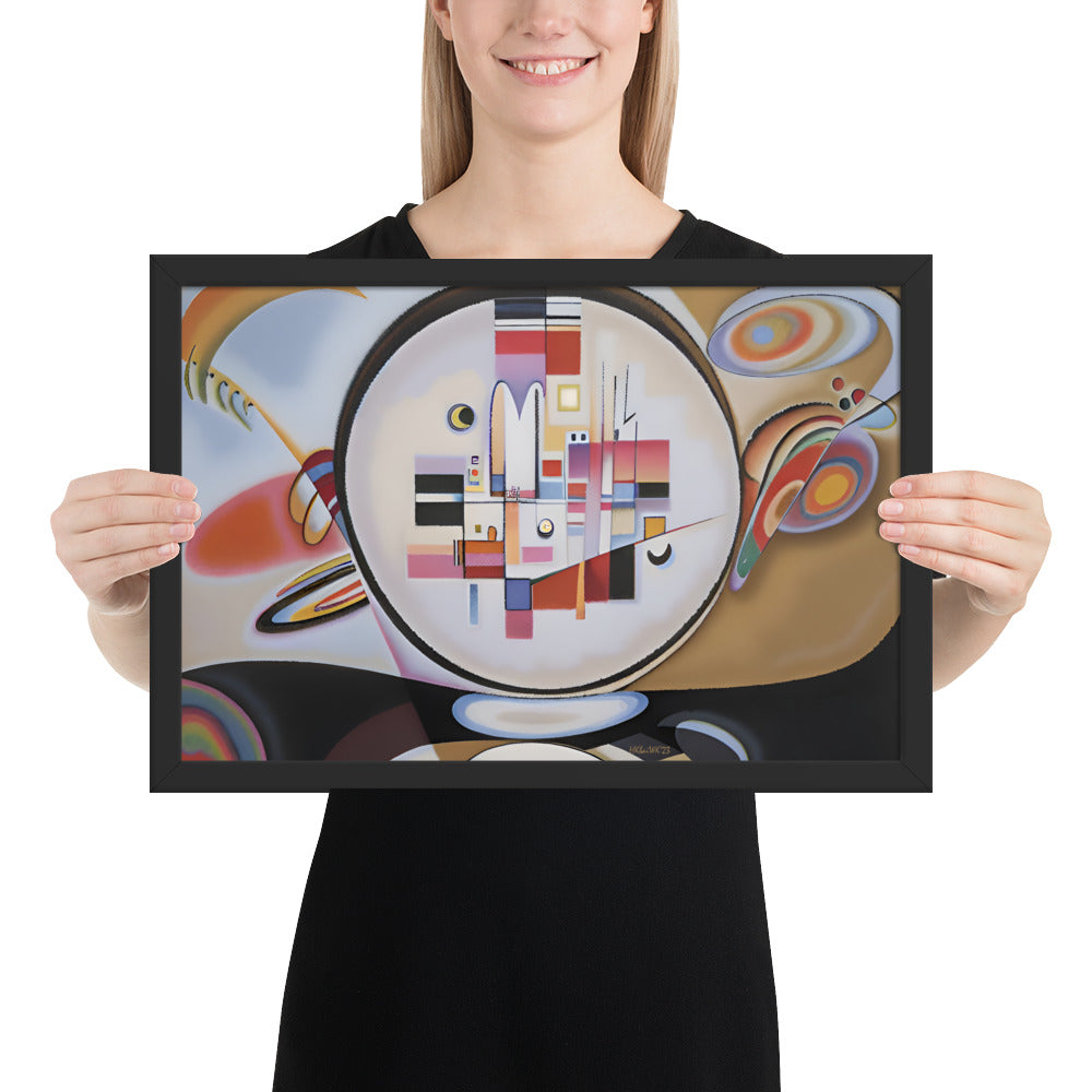 Klint's Evolution No 13 bai Kandinsky Framed Poster