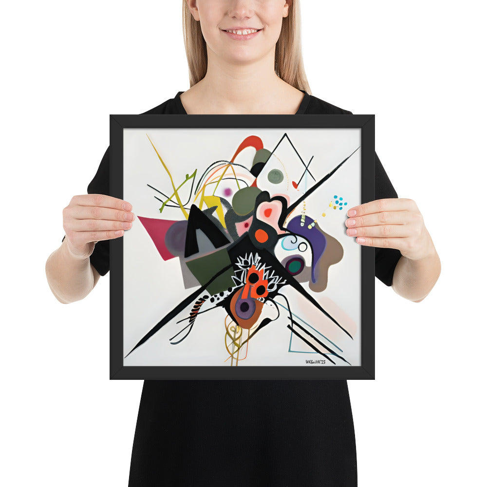 Kandinsky's On White II bai Klint Framed Poster