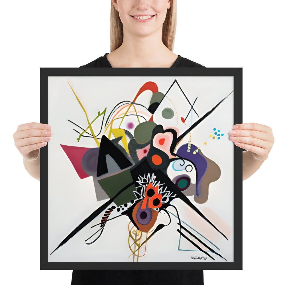 Kandinsky's On White II bai Klint Framed Poster