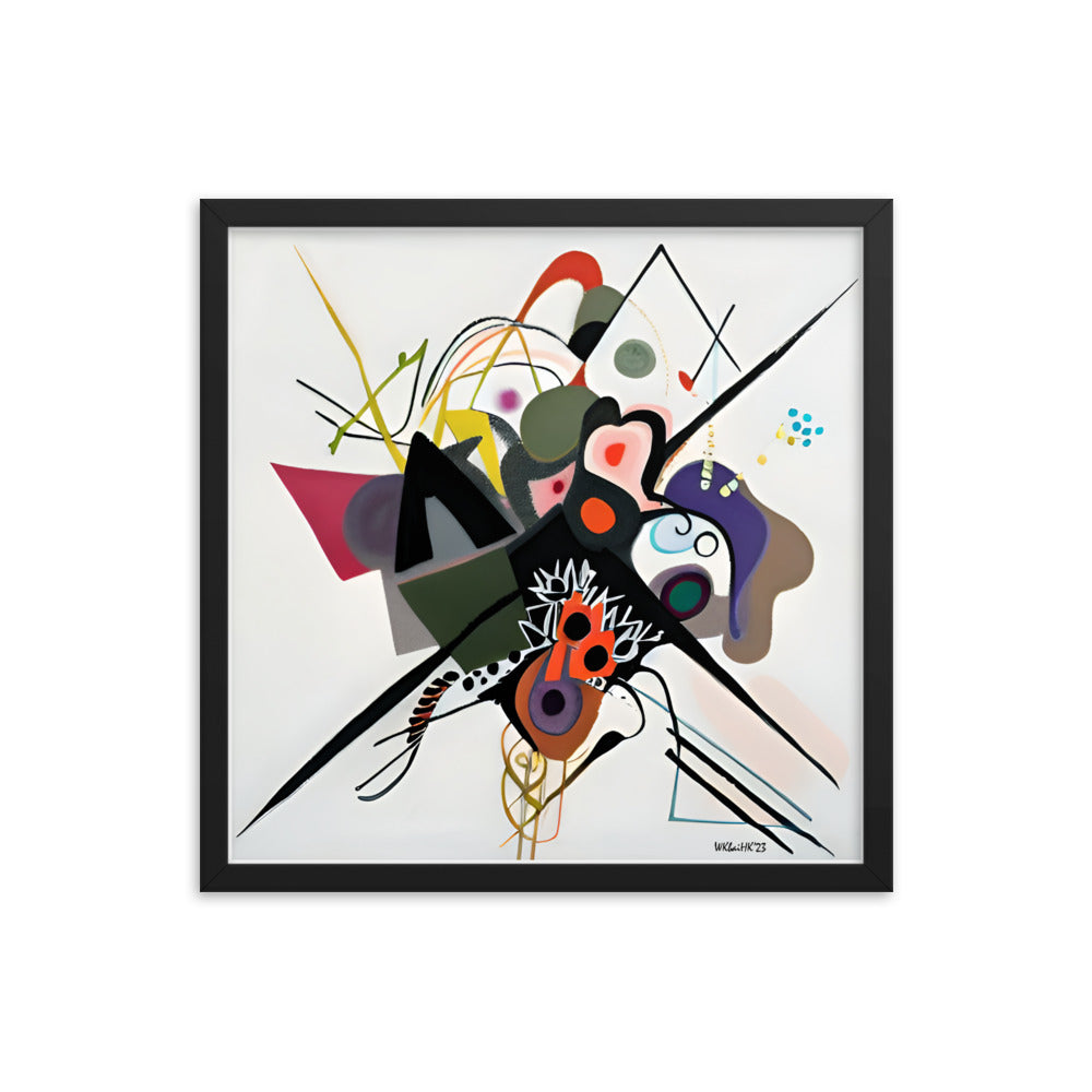 Kandinsky's On White II bai Klint Framed Poster