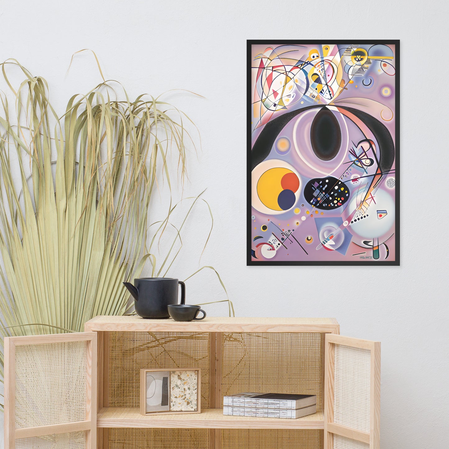 Klint's The Ten Largest No 6 bai Kandinsky Framed Poster