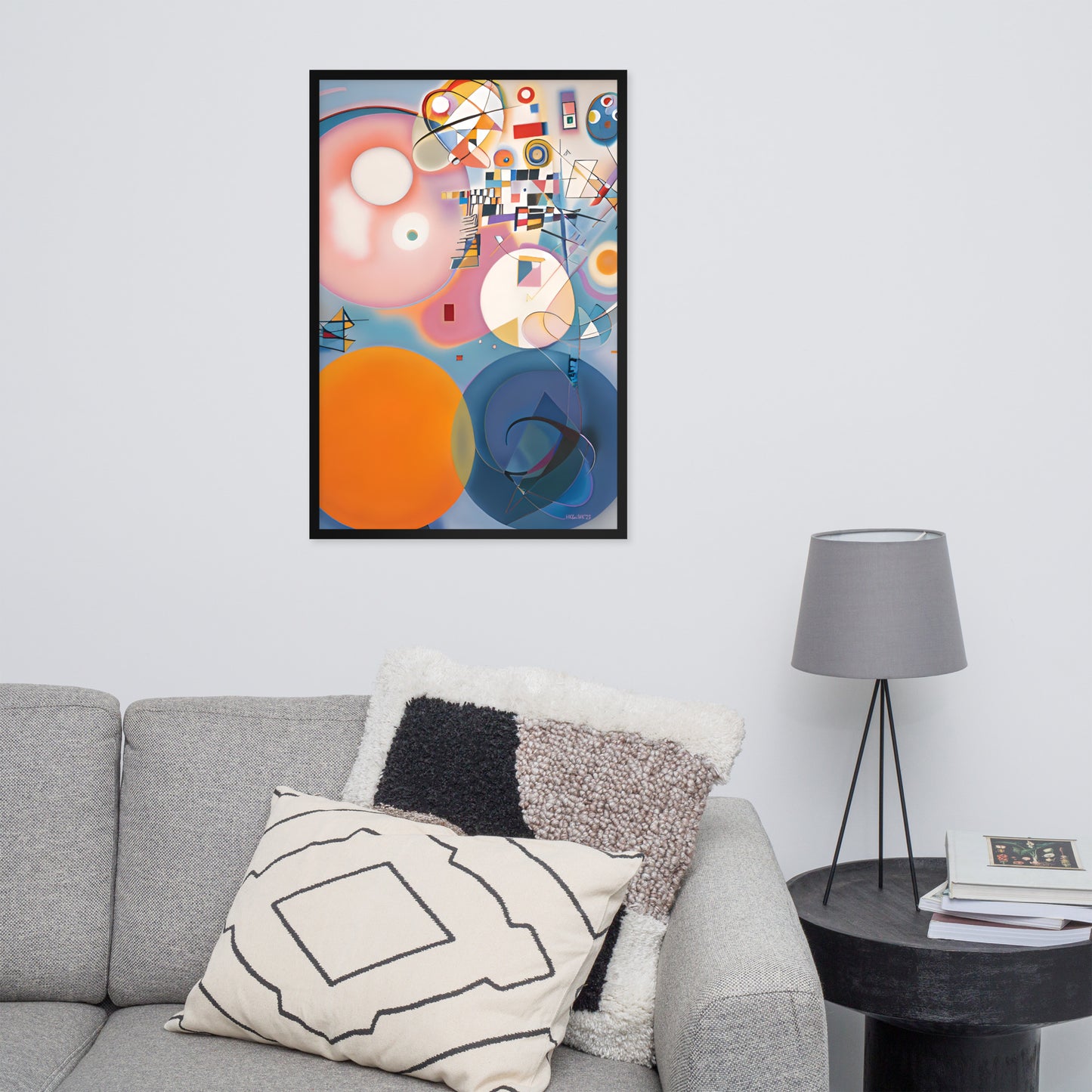 Klint's The Ten Largest No 2 Childhood bai Kandinsky Framed Poster